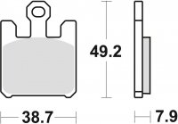 Delta Braking klocki hamulcowe przód Kawasaki ZX-12R 1200 B Ninja 04-06 