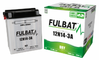 Akumulator FULBAT FUL DRY - 12N14-3A (suchy, obsługowy, kwas w zestawie) 