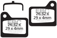 CFA329 - Klocki hamulcowe rowerowe (organiczne) EBC Brakes 