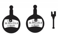 CFA439HH - Klocki hamulcowe rowerowe (spiekane) EBC Brakes 