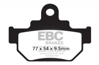Klocki hamulcowe EBC FA106/2R (kpl. na 1 tarcze) 