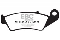 Klocki hamulcowe EBC FA185R (kpl. na 1 tarcze) (odpowiednik PROX 37.103202) 