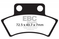 Klocki hamulcowe EBC FA232TT (kpl. na 1 tarcze) 
