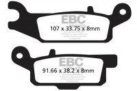 Klocki hamulcowe EBC FA444TT (kpl. na 1 tarcze) 