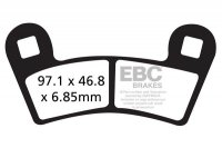 Klocki hamulcowe EBC FA456R (kpl. na 1 tarcze) (odpowiednik PROX 37.167102) 