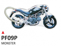 ONEDESIGN Dwustronny wypukły brelok na klucze Ducati Monster dark 