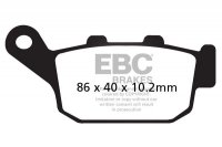 Klocki hamulcowe EBC SFAC140 skuterowe karbonowe (kpl. na 1 tarcze) 