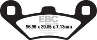 Klocki hamulcowe EBC SFAC650 skuterowe karbonowe (kpl. na 1 tarcze) 