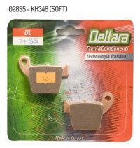 DELLARA KLOCKI HAMULCOWE KH346 ZŁOTE PASUJE DO: HONDA CR 125/250R 02-07, CRF 150 07-22, CRF 250F/R/X 04-22, CRF 250RX 19-22, CRF 