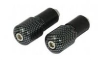 V PARTS (VICMA) KOŃCÓWKI KIEROWNICY 17,5 MM KOLOR CARBON, (ZASTOSOWANIE UNIWERSALNE) (617CF) 
