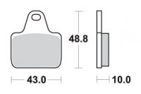 SBS WYPRZEDAŻ KLOCKI HAMULCOWE KH435/4 RACING DUAL CARBON KOLOR CZARNY PASUJE DO ZACISKU PVM, AP, BREMBO PRZÓD 