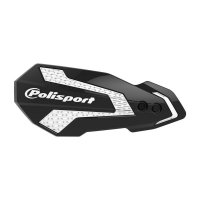 POLISPORT OSŁONY RĄK (LISTKI) MODEL MX FLOW Z UNIWERSALNYM ZESTAWEM MONTAŻOWYM HUSQVARNA TE/FE/TX/FX 18-21 KOLOR CZARNY BIAŁY 