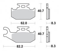 SBS PROMOCJA KLOCKI HAMULCOWE KH414 OFF-ROAD SINTER KOLOR ZŁOTY 