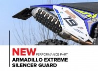 POLISPORT OSŁONA TŁUMIKA UNIWERSALNA ARMADILLO EXTREM SILENCER GUARD KOLOR SZARY (NARDO GREY) 