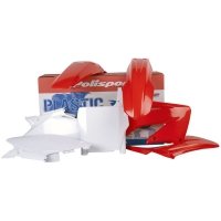 POLISPORT WYPRZEDAŻ KOMPLET PLASTIKÓW HONDA CR 125 04-07; CR 250 04-07 KOLOR OEM CZERWONY BIAŁY 