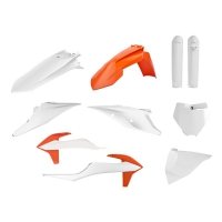 POLISPORT KOMPLET PLASTIKÓW (FULL KIT) KTM SX/SX-F 19-22 W ZESTAWIE TABLICA PRZEDNIA (8666400008) I OSŁONY AMORTYZATORÓW (839860 