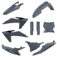 POLISPORT KOMPLET PLASTIKÓW (FULL KIT) KTM SX/SX-F/XC/XC-F 23-24 W ZESTAWIE TABLICA PRZEDNIA (8672000004) I OSŁONY AMORTYZATORÓW 