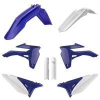POLISPORT KOMPLET PLASTIKÓW (FULL KIT) SHERCO SE-R/SEF-R 16 W ZESTAWIE OSŁONY AMORTYZATORÓW (8399000005) KOLOR NIEBIESKI BIAŁY O 