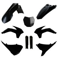 POLISPORT KOMPLET PLASTIKÓW (FULL KIT) KTM SX/SX-F/XC-F 13-14 W ZESTAWIE TABLICA PRZEDNIA (8659100003) I OSŁONY AMORTYZATORÓW (8 