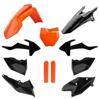 POLISPORT KOMPLET PLASTIKÓW (FULL KIT) KTM SX/SX-F 16-18 W ZESTAWIE TABLICA PRZEDNIA (8664900001) I OSŁONY AMORTYZATORÓW (839860 