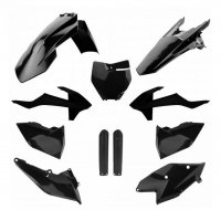 POLISPORT KOMPLET PLASTIKÓW (FULL KIT) KTM EXC/EXC-F TPI 17-19 W ZESTAWIE OSŁONA LAMPY (8666800002) I OSŁONY AMORTYZATORÓW (8398 