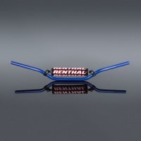 RENTHAL KIEROWNICA 7/8 CALA (22MM) MX HANDLEBAR BLUE RC PADDED KOLOR NIEBIESKI Z GĄBKĄ 