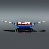 RENTHAL KIEROWNICA 1,1/8 CALA (28,6MM) MX TWINWALL 994 HANDLEBAR BLUE KTM HIGH PADDED KOLOR NIEBIESKI Z GĄBKĄ 