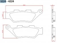 BRENTA KLOCKI HAMULCOWE KH322 BENELLI IMPERIALE 400 19-, LEONCIO 500 18-19, TRK500 18-20, PRZÓD (FT 3224) 