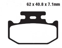 DELTA BRAKING KLOCKI HAMULCOWE KH497 HAMULEC POSTOJOWY / PARKING BRAKE YAMAHA YXC 700 VIKING 15-22, YXM 700 WOLVERINE/VIKING 14- 