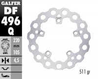 GALFER TARCZA HAMULCOWA TYŁ YAMAHA YZF-R6 03-23; YZF-R1 04-23; MT-10 16- (CUBIQ FIXED) (220X105X5MM) 