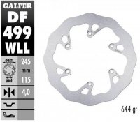 GALFER TARCZA HAMULCOWA TYŁ YAMAHA YZ 125/250 02-17, YZF/WRF 250/426/450 02-15 WAVE (245X115X4MM) 