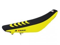 BLACKBIRD POKROWIEC / POSZYCIE NA SIEDZENIE SUZUKI RM 125/250 01-23 DOUBLE GRIP 3 KOLOR CZARNY ŻÓŁTY 