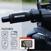 OXFORD OCIEPLAJĄCE NAKŁADKI NA MANETKI QUAD / SKUTER ŚNIEŻNY 12V 