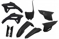 UFO KOMPLET PLASTIKÓW (FULL KIT) Z OSŁONAMI TELESKOPÓW (AMORTYZATORÓW) HONDA CRF 250R 22-24, CRF 450R 21-24 KOLOR CZARNY 