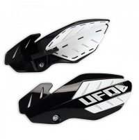 UFO OSŁONY RĄK (HANDBARY) FLAME HUSQVARNA TC 250 14-16, TE 250/300 14-16, FC 14-15, FE 14-16 KOLOR CZARNY/BIAŁY (Z MOCOWANIAMI) 