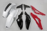 UFO KOMPLET PLASTIKÓW HUSQVARNA TC 4T 08-10 KOLOR OEM (BIAŁY/CZERWONY/CZA<br />RNY) (HU607E999) 