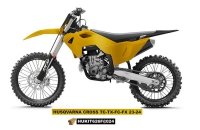 UFO KOMPLET PLASTIKÓW (FULL KIT) Z OSŁONAMI TELESKOPÓW (AMORTYZATORÓW) HUSQVARNA TC 125 / 250 23-24, FC 250 / 350 / 450 23-24, F 
