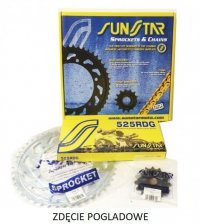 SUNSTAR ZESTAW NAPĘDOWY SUZUKI GSX-R 750 04-05 STANDARD (17/43/110) (DO 900CC) (SUN40417/SUN1-4499-<br />43/SS525RDG-110N) - MADE IN J 