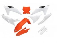 UFO KOMPLET PLASTIKÓW (FULL KIT) Z OSŁONAMI TELESKOPÓW (AMORTYZATORÓW) KTM SX 125 / 250 / 300 TBI 23-24, SX-F 250 / 350 / 450 23 