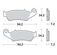 MOTO-MASTER KLOCKI HAMULCOWE KH185 / KH389 NITRO RACING SINTER METAL SOFT: 22 (NITRO SPORT) ETA RR 2T 125/200 19-, RR 2T 250/300 