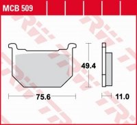 TRW ZF KLOCKI HAMULCOWE KH051 ORGANIC GN 250 82-99, GSX 400 80-84, GSX 750 80-87, GS 850G/GS 1000G/GS 1100G 80-81, 84-86 PRZÓD 