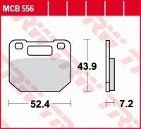 TRW ZF KLOCKI HAMULCOWE KH110 ORGANIC SUZUKI RG 80 GAMMA 85-96, RG 125 GAMMA 85-90 PRZÓD 