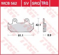 TRW ZF KLOCKI HAMULCOWE KH121 SINTER RACING HONDA CMX 450 86-89, CBR 600 87-94, XRV 750 AFRICA TWIN 90-92, PRZÓD (ZASTĘPUJĄ MCB5 