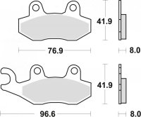 TRW ZF KLOCKI HAMULCOWE KH135 KH214 SINTER OFFROAD APRILIA SX 125 18-, HONDA NSR 150 02-, KAWASAKI KLX 125 10-13, KDX 250 90-94, 