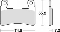 TRW ZF KLOCKI HAMULCOWE KH265 KH296 SINTER STREET HONDA CB 1300 F 03-04, HYOSUNG GT 650 09-17, PRZÓD 