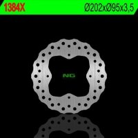 NG TARCZA HAMULCOWA PRZÓD/TYŁ ARCTIC CAT 250/300/350/400/450/<br />500/550/650/700/1000<br />, KYMCO 375/400/450/500/550/<br />700 (202X95X3,5) (4 