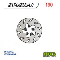 NG TARCZA HAMULCOWA PRZÓD ITALJET SKUTER (174x38x4)(5X6,5MM) 