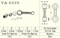 VESRAH KORBOWÓD YAMAHA YZ 125 (YZ125) 86-96 (VA6005) (MADE IN JAPAN) 