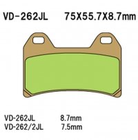 VESRAH KLOCKI HAMULCOWE KH244 SPIEK METALICZNY (ZŁOTE) (MADE IN JAPAN) 
