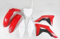 UFO KOMPLET PLASTIKÓW HONDA CRF 250 '18-'21, CRF 450R '17-'20 KOLOR OEM ( BIAŁY / CZERWONY ) 